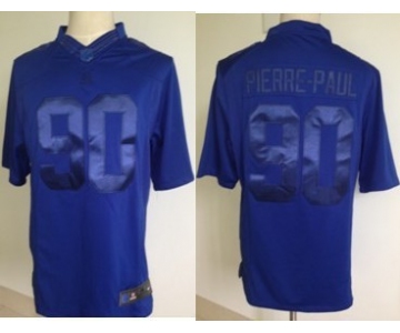 nike nfl jerseys new york giants #90 pierre-paul blue[drenched limited]