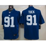 nike nfl jerseys new york giants #91 tuck blue[nike limited]