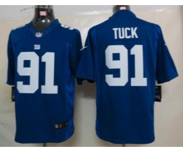 nike nfl jerseys new york giants #91 tuck blue[nike limited]