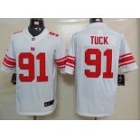 nike nfl jerseys new york giants #91 tuck white[nike limited]