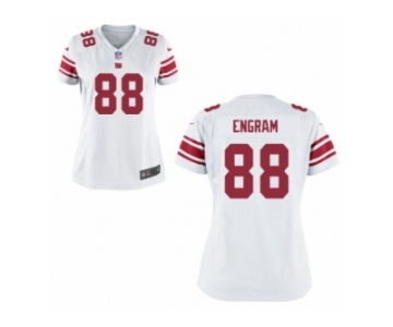 Women New York Giants #88 Evan Engram Nike White 2017 Draft Pick Jersey