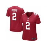 Women Nike New York Giants #2 Aldrick Rosas Game Red Alternate NFL Jersey