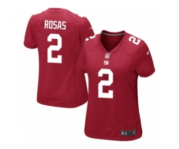 Women Nike New York Giants #2 Aldrick Rosas Game Red Alternate NFL Jersey