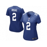 Women Nike New York Giants #2 Aldrick Rosas Game Royal Blue Team Color NFL Jersey