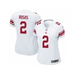 Women Nike New York Giants #2 Aldrick Rosas Game White NFL Jersey