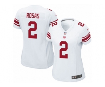 Women Nike New York Giants #2 Aldrick Rosas Game White NFL Jersey