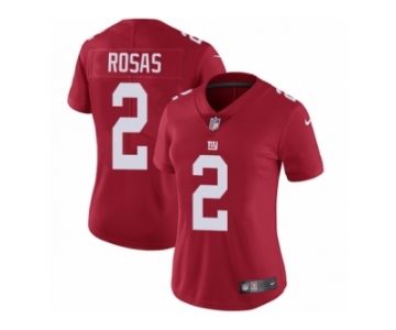 Women Nike New York Giants #2 Aldrick Rosas Red Alternate Vapor Untouchable Limited Player NFL Jersey