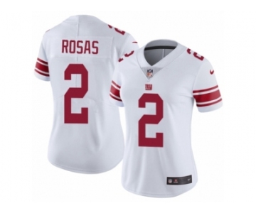 Women Nike New York Giants #2 Aldrick Rosas White Vapor Untouchable Limited Player NFL Jersey