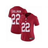 Women Nike New York Giants #22 Wayne Gallman Red Alternate Vapor Untouchable Limited Player NFL Jersey