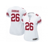 Women Nike New York Giants #26 Orleans Darkwa Game White NFL Jersey