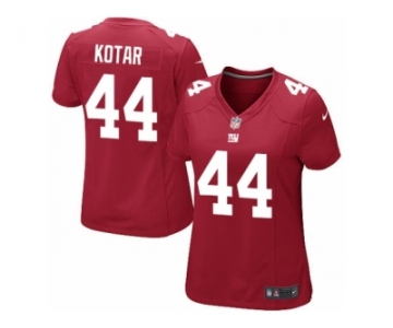 Women Nike New York Giants #44 Doug Kotar Game Red Alternate NFL Jersey