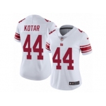 Women Nike New York Giants #44 Doug Kotar White Vapor Untouchable Limited Player NFL Jersey