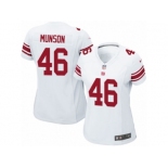 Women Nike New York Giants #46 Calvin Munson Game White NFL Jersey