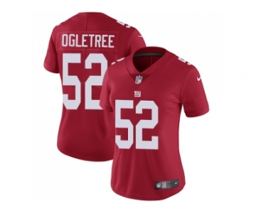 Women Nike New York Giants #52 Alec Ogletree Red Alternate Stitched NFL Vapor Untouchable Limited Jersey