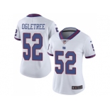 Women Nike New York Giants #52 Alec Ogletree White Stitched NFL Limited Rush Jersey