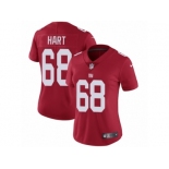 Women Nike New York Giants #68 Bobby Hart Red Alternate Vapor Untouchable Elite Player NFL Jersey