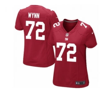 Women Nike New York Giants #72 Kerry Wynn Game Red Alternate NFL Jersey