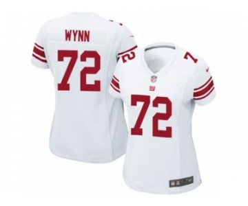 Women Nike New York Giants #72 Kerry Wynn Game White NFL Jersey