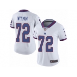 Women Nike New York Giants #72 Kerry Wynn Limited White Rush Vapor Untouchable NFL Jersey