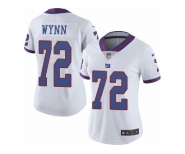 Women Nike New York Giants #72 Kerry Wynn Limited White Rush Vapor Untouchable NFL Jersey