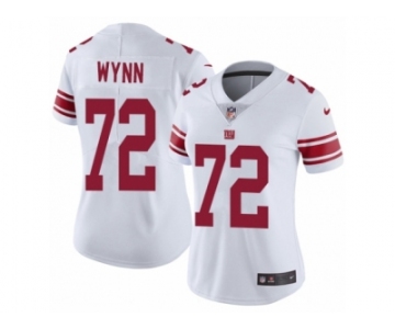 Women Nike New York Giants #72 Kerry Wynn White Vapor Untouchable Limited Player NFL Jersey