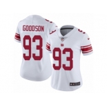 Women Nike New York Giants #93 B.J. Goodson White Vapor Untouchable Limited Player NFL Jersey