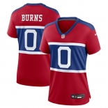 Women's New York Giants #0 Brian Burns Century Red Alternate Vapor Limited Football Stitched Jersey