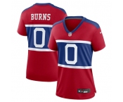 Women's New York Giants #0 Brian Burns Century Red Alternate Vapor Limited Football Stitched Jersey