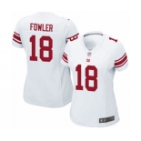 Women's New York Giants #18 Bennie Fowler Game White Football Jersey