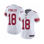 Women's New York Giants #18 Bennie Fowler White Vapor Untouchable Limited Player Football Jersey