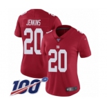 Women's New York Giants #20 Janoris Jenkins Red Limited Red Inverted Legend 100th Season Football Jersey