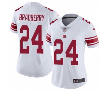 Women's New York Giants #24 James Bradberry White Stitched Vapor Untouchable Limited Jersey