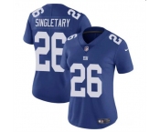 Women's New York Giants #26 Devin Singletary Blue Vapor Stitched Jersey