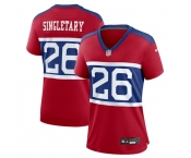 Women's New York Giants #26 Devin Singletary Century Red Alternate Vapor Limited Football Stitched Jersey