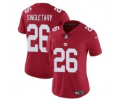 Women's New York Giants #26 Devin Singletary Red Vapor Stitched Jersey