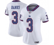 Women's New York Giants #3 Deonte Banks White Vapor Stitched Jersey