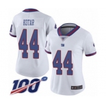 Women's New York Giants #44 Doug Kotar Limited White Rush Vapor Untouchable 100th Season Football Jersey