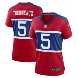 Women's New York Giants #5 Kayvon Thibodeaux Century Red Alternate Vapor Limited Football Stitched Jersey