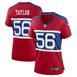 Women's New York Giants #56 Lawrence Taylor Century Red Alternate Vapor Limited Football Stitched Jersey