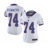 Women's New York Giants #74 Mike Remmers Limited White Rush Vapor Untouchable Football Jersey