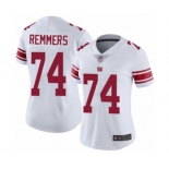 Women's New York Giants #74 Mike Remmers White Vapor Untouchable Limited Player Football Jersey