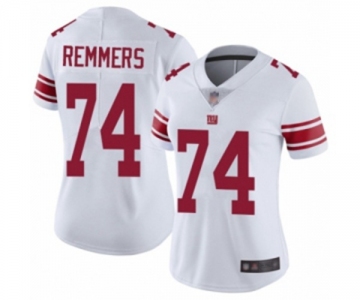 Women's New York Giants #74 Mike Remmers White Vapor Untouchable Limited Player Football Jersey