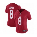 Women's New York Giants #8 Daniel Jones Red Alternate Vapor Untouchable Limited Player Football Jersey