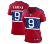 Women's New York Giants #9 Malik Nabers Century Red Alternate Vapor Limited Football Stitched Jersey