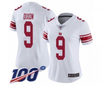 Women's New York Giants #9 Riley Dixon White Vapor Untouchable Limited Player 100th Season Football Jersey