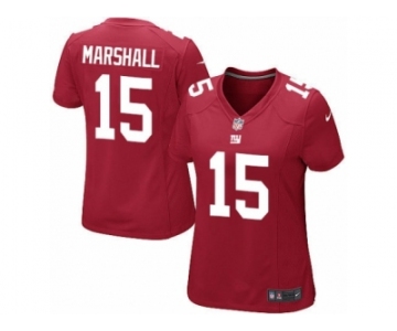 Women's Nike New York Giants #15 Brandon Marshall Limited Red Alternate NFL Jersey