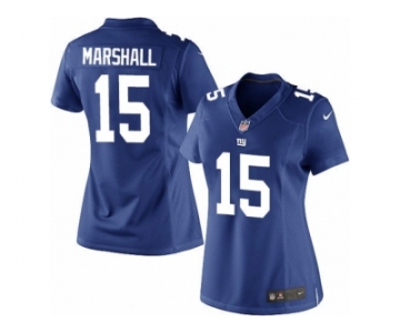 Women's Nike New York Giants #15 Brandon Marshall Limited Royal Blue Team Color NFL Jersey