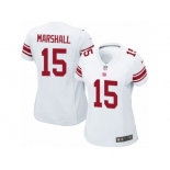 Women's Nike New York Giants #15 Brandon Marshall Limited White NFL Jersey