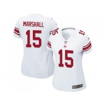 Women's Nike New York Giants #15 Brandon Marshall White Stitched NFL Elite Jersey