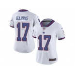 Women's Nike New York Giants #17 Dwayne Harris Limited White Rush NFL Jersey